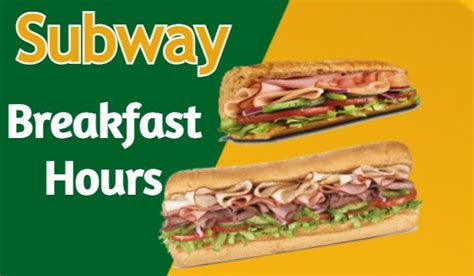 Subway Breakfast Hours | Bacon, Egg & Cheese Menu Specials - Breakfast Offers