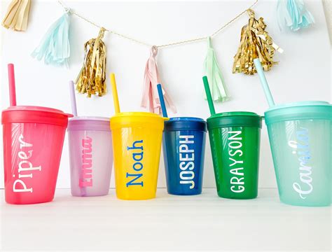 Personalized Kids Cup With Custom Name 13 Ounces Straw Cup - Etsy