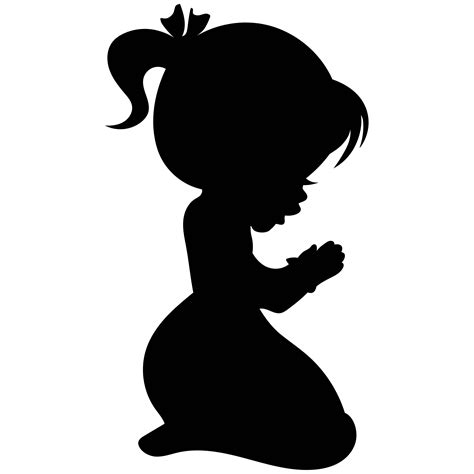 Praying Child Silhouette at GetDrawings | Free download