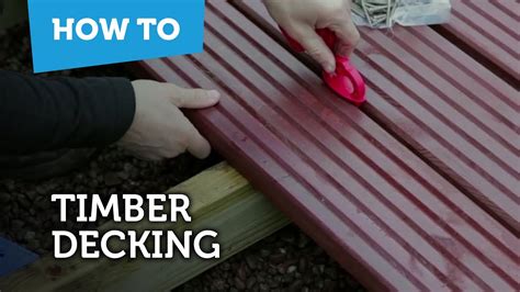 How To Build & Lay Timber Decking - YouTube