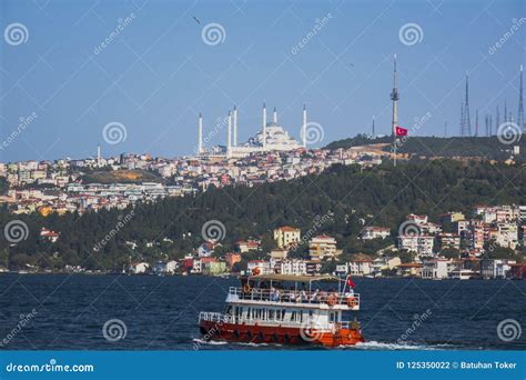 The Bosphorus Bridge and Camlica Mosque.Uskudar Stock Photo - Image of dome, cityscape: 125350022