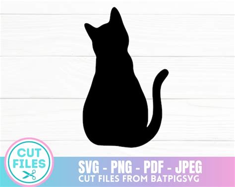 Cat SVG Cat Kitten SVG Cut File Cat Silhouette Cricut Cut | Etsy