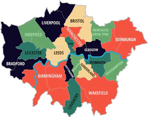 5 maps that quantify exactly how rammed London is - Vivid Maps