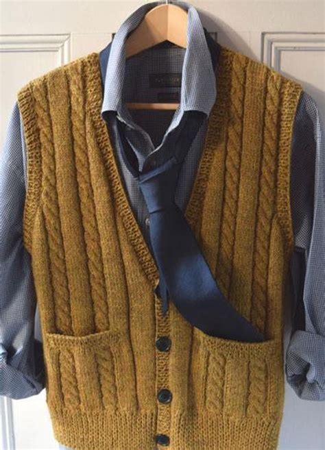 ML186 Men's Best Vest | Craftsy | Knit vest pattern, Vest pattern, Knit vest