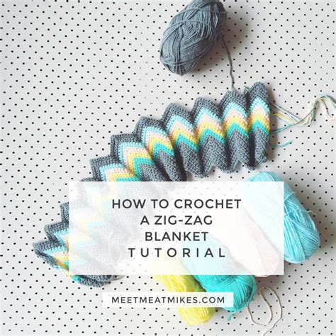 Tutorial - How To Crochet A Zali Zig-Zag Chevron Blanket