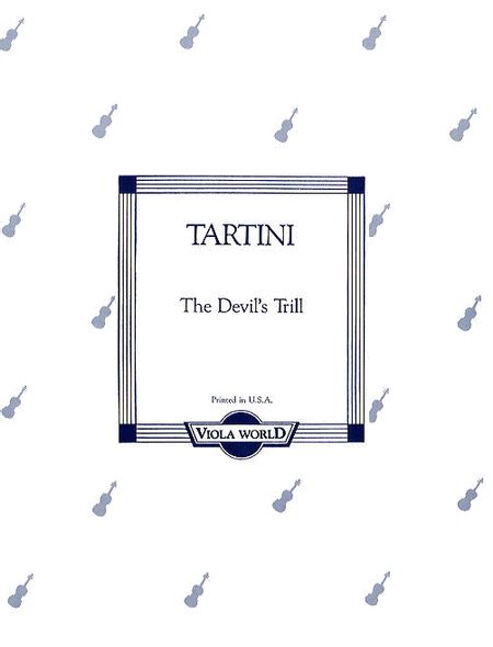 The Devil's Trill By Giuseppe Tartini (1692-1770) - Book Only Sheet Music For Viola And Piano ...