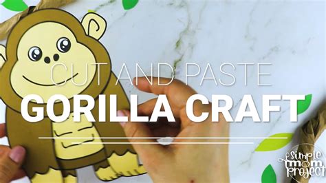 Printable Gorilla Craft Template – Simple Mom Project