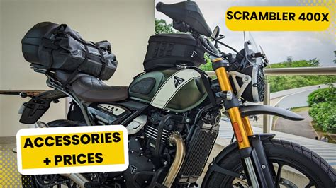 Triumph Scrambler 400X Accessories & Prices (Video)