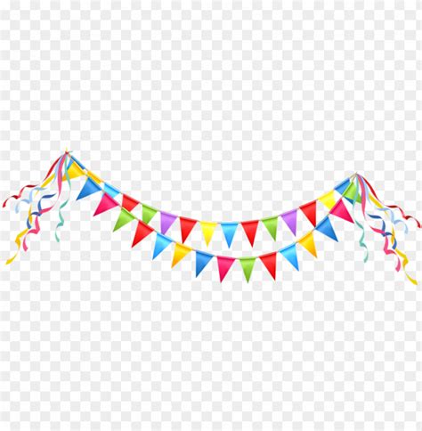 free download garland vector party banner - celebration clipart PNG image with transparent ...