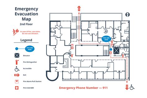 Emergency Evacuation Floor Plan Template - floorplans.click