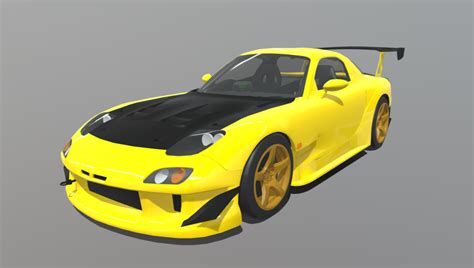 Mazda rx7 FD initial d - DownloadFree3D.com