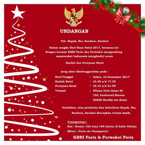 Contoh Undangan Natal Sekolah Minggu Contoh Surat Undangan ...