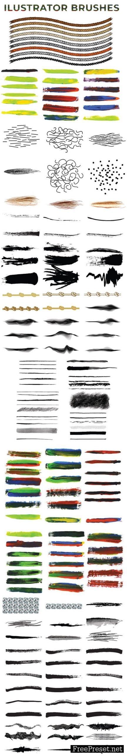 160+ Vector Brushes Collection for Illustrator