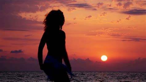 Free photo: Ocean Sunset Silhouettes - Vacation, Paradise, Tropical - Free Download - Jooinn