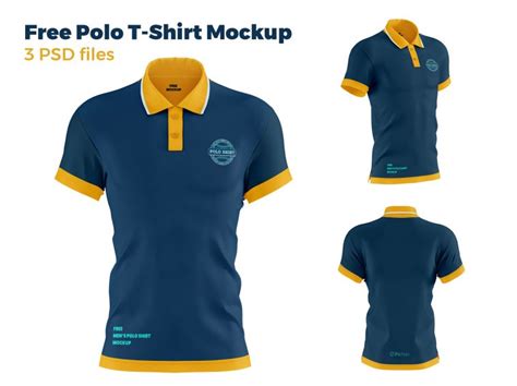 FREE Polo Short Sleeves T-Shirt Mockup PSD set - PsFiles