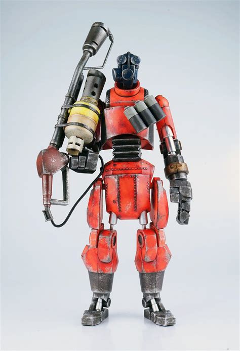 Buy Action Figure - TEAM FORTRESS 2 ACTION FIGURE RED ROBOT PYRO - Archonia.com