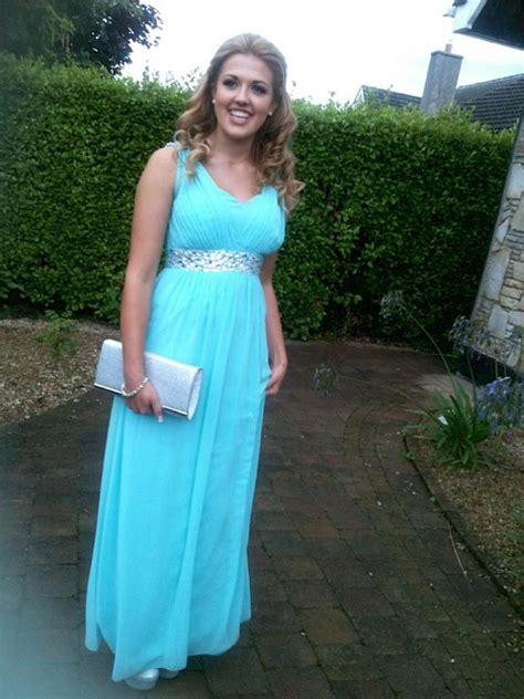 Aqua blue dress