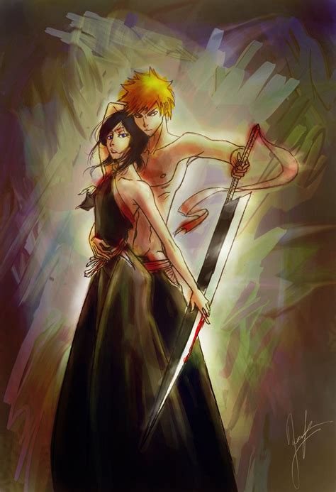 Ichiruki - bleach-ichigo-and-rukia Fan Art Manga Anime, Comic Manga, The Manga, Anime Art, Kon ...