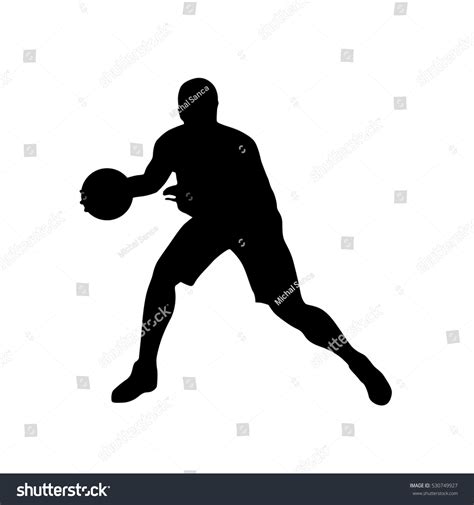 Basketball Player Vector Silhouette Stock Vector (Royalty Free) 530749927 | Shutterstock