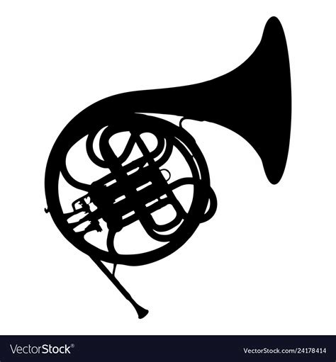 French horn icon Royalty Free Vector Image - VectorStock