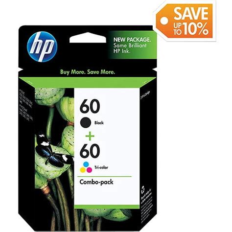 HP 60 Ink Cartridge Combo Pack with Software - Walmart.com