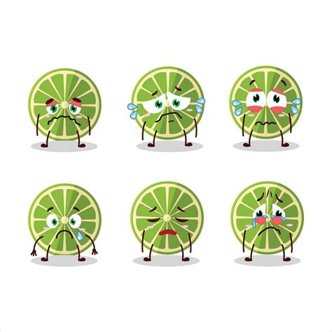 Lemon cartoon character in with sad expression 25915443 Vector Art at Vecteezy