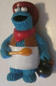 SESAME Street COOKIE MONSTER Cowboy with chow PVC Figure 3.25", Applause Henson, | eBay