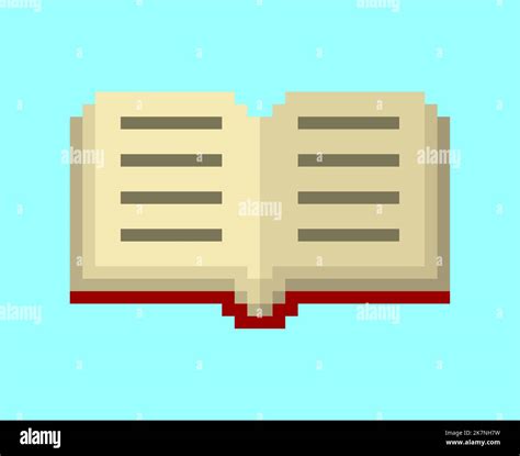 Open book Pixel art. 8 bit Book symbol. pixelated Vector illustration Stock Vector Image & Art ...