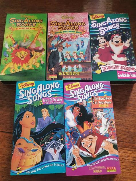 Disney Sing Along Songs VHS Lot 30