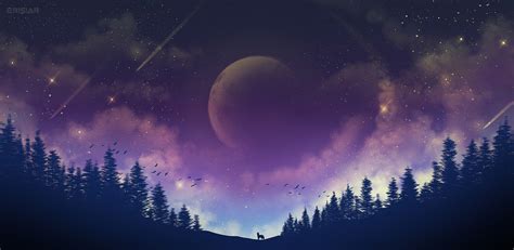 Moon Fox Galaxy 4k Wallpaper,HD Artist Wallpapers,4k Wallpapers,Images,Backgrounds,Photos and ...