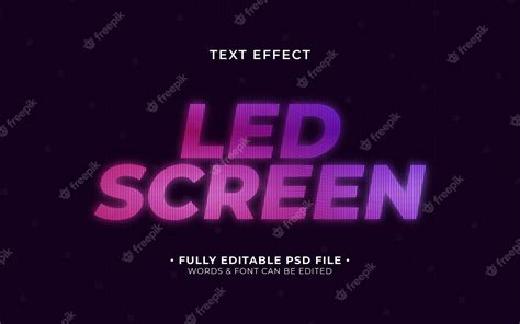 Premium PSD | Screen text effect