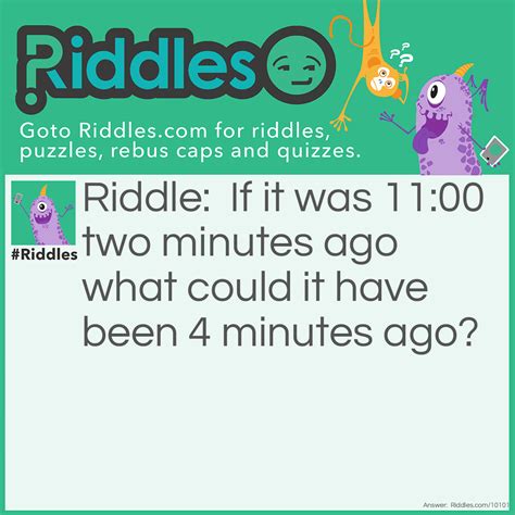 Tell The Time... Riddle And Answer - Riddles.com