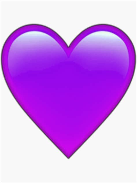 "Purple heart emoji sticker" Sticker for Sale by tenderlove | Redbubble