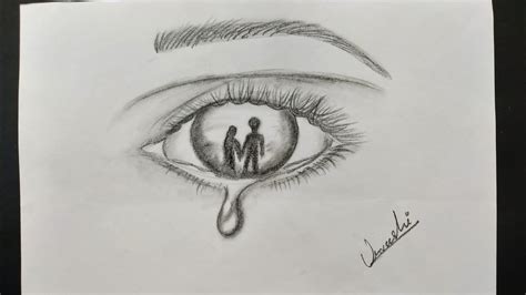 Pencil Drawings Of Crying Eyes