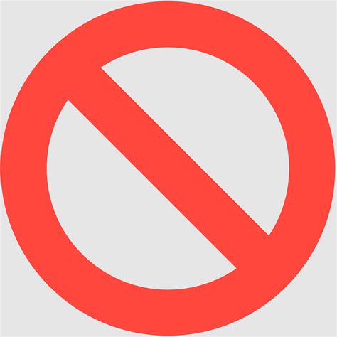 Prohibited No Symbol Warning Sign Traffic Sign Emoji Road | The Best ...