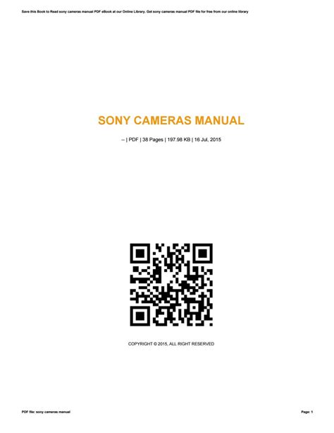 Sony cameras manual by laoho085 - Issuu