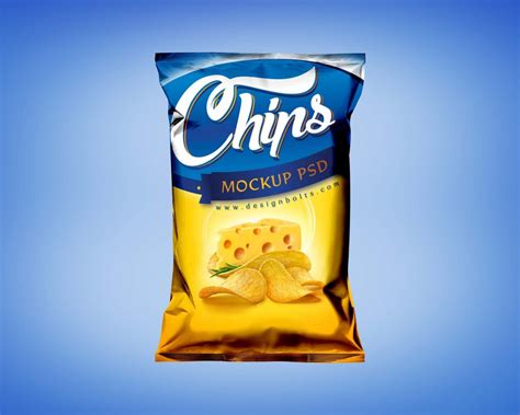 Free Snack Packaging Mockup (PSD)