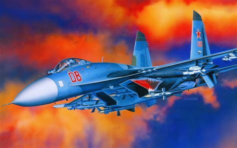 Download Military Sukhoi Su-27 HD Wallpaper