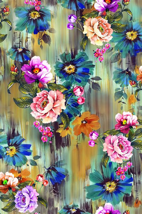 Blisse Design Studio: PAINTING_Flower Design_Digital Print_2