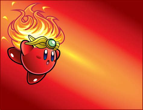 Vector Practice: Fire Kirby by DPghoastmaniac2