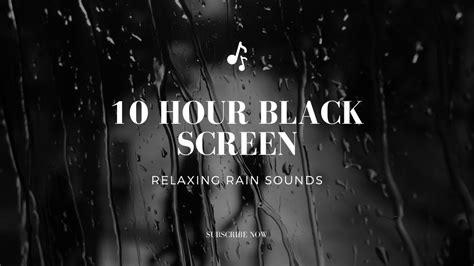 10 Hour Black Screen Rain Sounds - YouTube