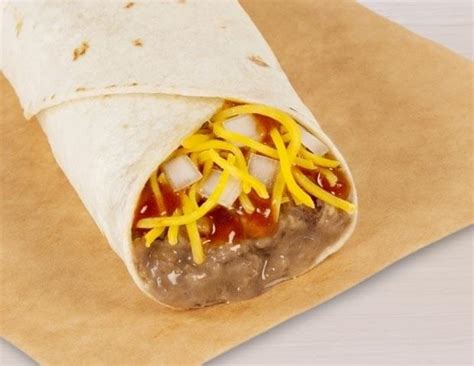 Taco Bell Bean Burrito Nutrition Information - Burrito Walls