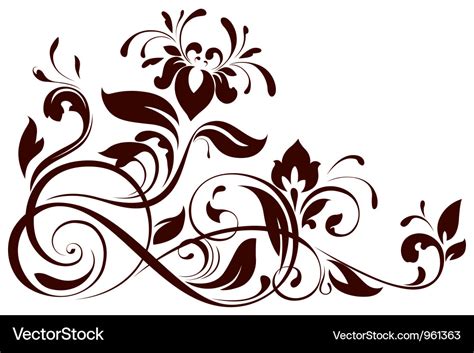 Floral ornament Royalty Free Vector Image - VectorStock