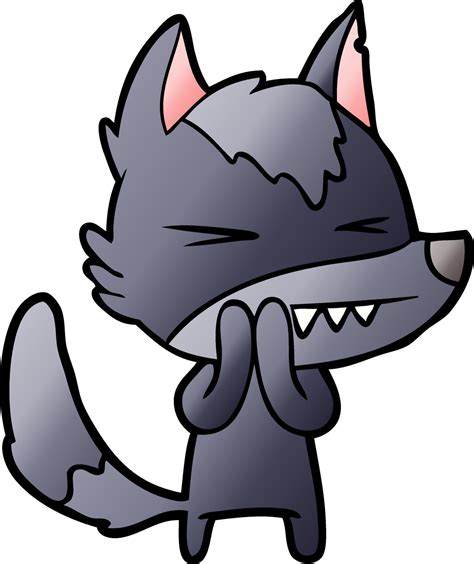 angry wolf cartoon 12427301 Vector Art at Vecteezy