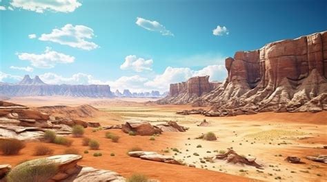 Desert Landscape Utah S Stony A Western In 3d Renderings Backgrounds | JPG Free Download - Pikbest