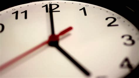 Clock Minute, Second And Hour Hands Moving Fast. Animated Clock In Motion. Stock Footage Video ...