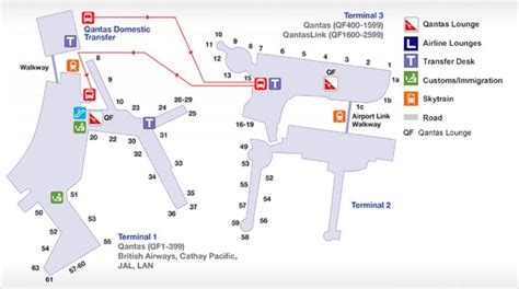 Sydney airport map - Map of sydney airport (Australia)