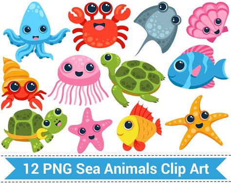 Ocean Animals Clipart