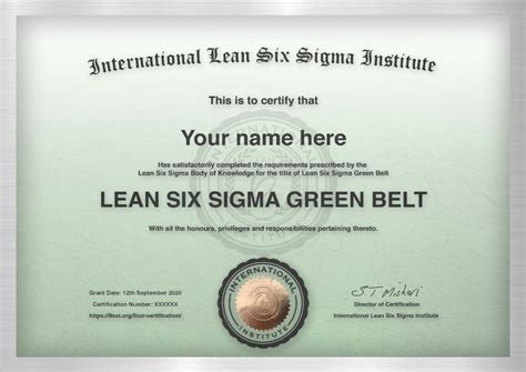 Online Green Belt Training and ILSSI Accredited Certification | Lean ...