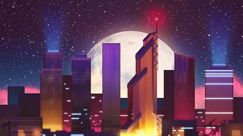 Synthwave City Wallpapers - Top Free Synthwave City Backgrounds ...